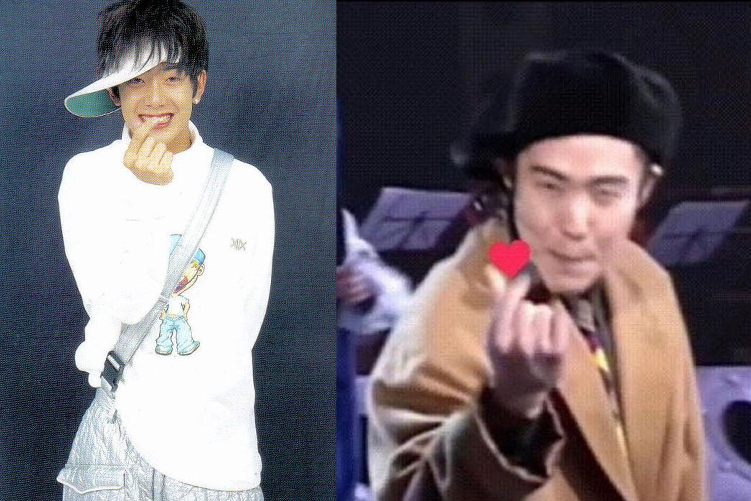 ภาพของสองคนทำท่ามือ 'มินิฮาร์ท' ซึ่งแสดงถึงสัญลักษณ์ของความรักในแบบเกาหลี ได้รับความนิยมในเกาหลีในช่วงปลายทศวรรษ 1990 และต้นทศวรรษ 2000 ท่าทางนี้พัฒนามาจากการใช้มือแสดงท่าทางดังกล่าวในรายการโทรทัศน์และคอนเสิร์ต