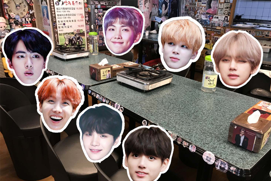 韓国BTS、BTS、バンタン、防弾少年団、BTS行きつけのお店、ユジョン食堂、BTSタンゴㇽ