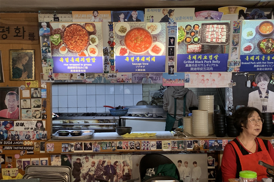 韓国BTS、BTS、バンタン、防弾少年団、BTS行きつけのお店、ユジョン食堂、BTSタンゴㇽ