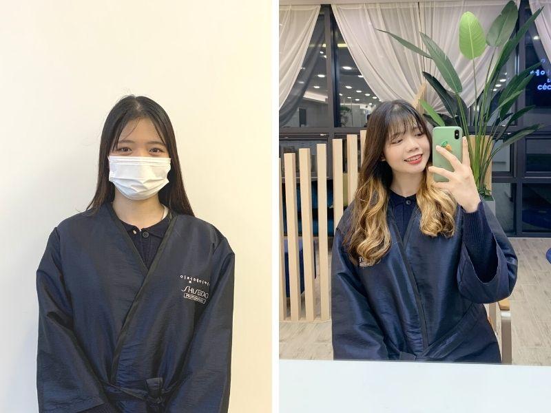 Lee Chul Hairkerker by Cécica before and after curls