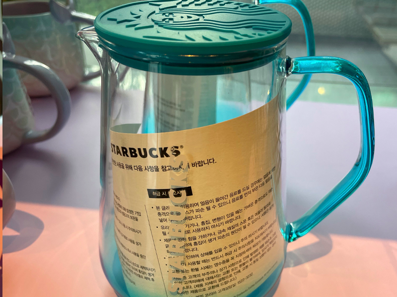 under sea glass server from starbucks korea