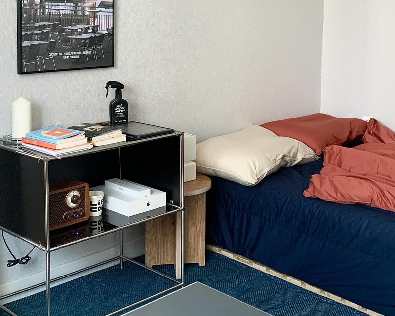 low bed interior in Korea