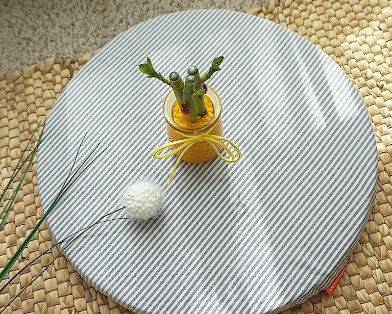 striped seat cushion