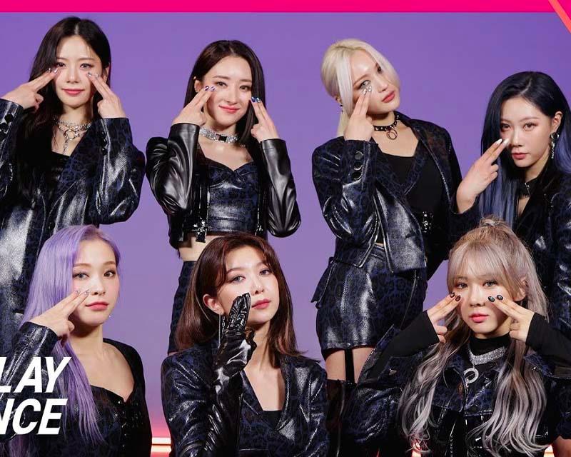 Dreamcatcher 成員穿著深色皮夾克在形象照片中擺出酷炫姿勢