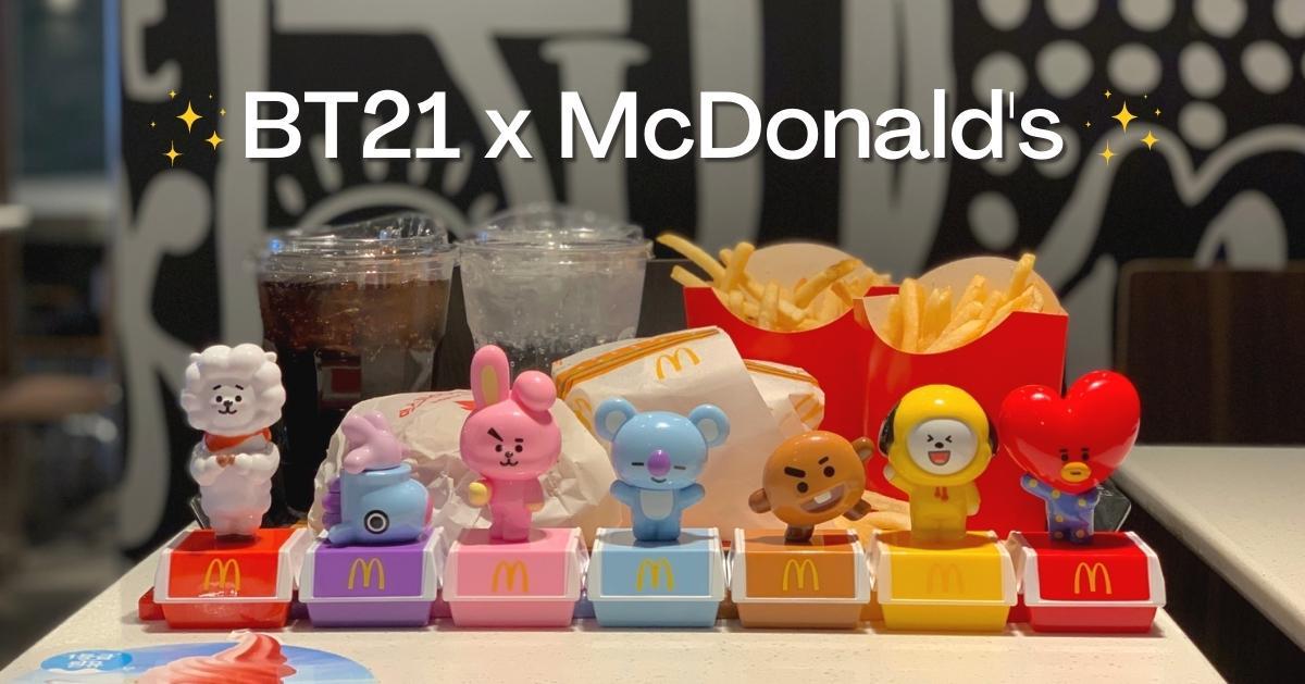 Creatrip BTS X McDonald's Newest Collaboration BT21 Figurines Korea