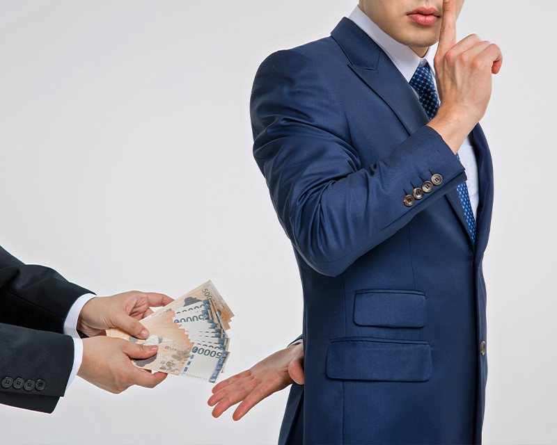 Receiving money or gifts as a teacher is a big no-no