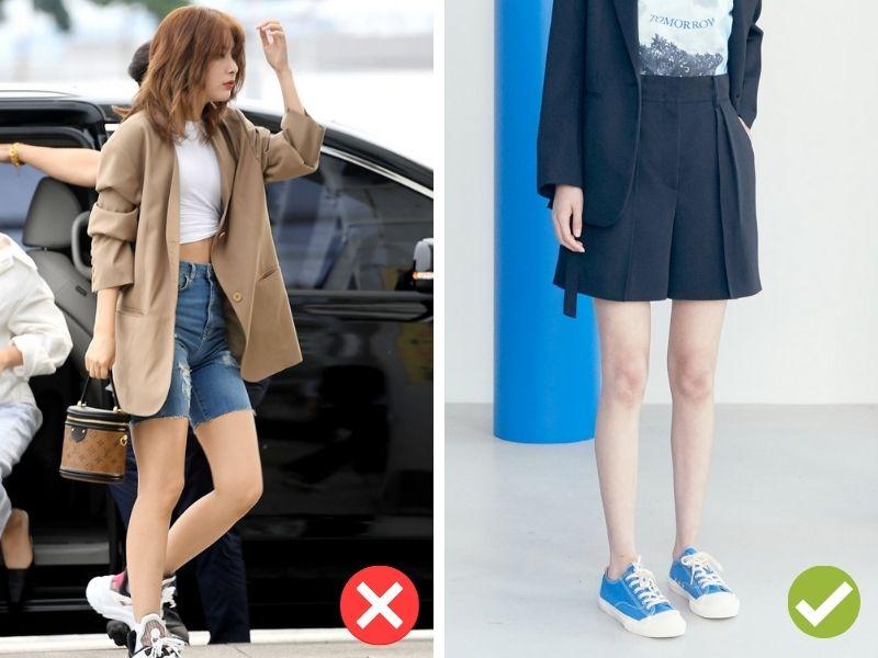 4 tip mặc quần short sao cho không bị phản cảm hè 2025