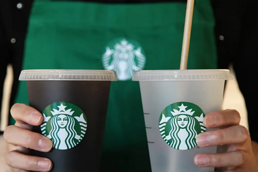 韓國Starbucks引入可多次使用的杯子，計劃增加店內返還機制以推廣環保茶飲。