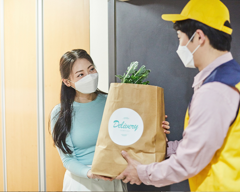delivery in Korea