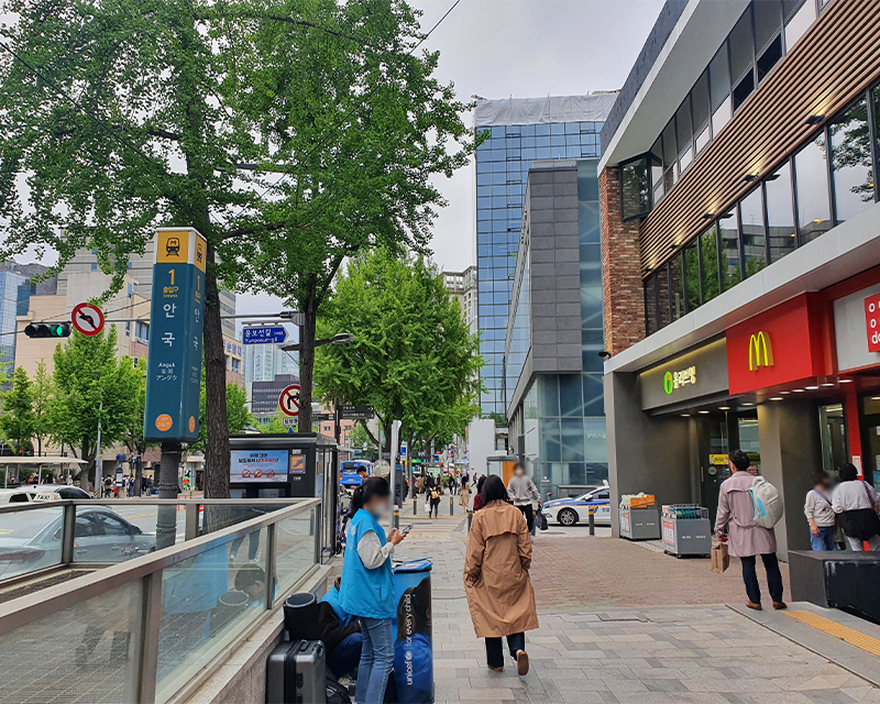Anguk station exit 1