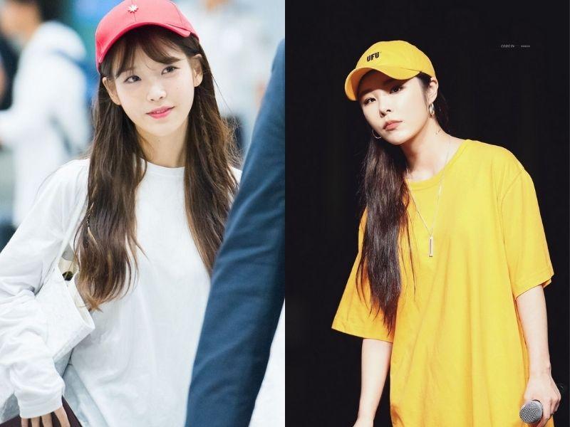 Mũ lưỡi trai IU, Wheein