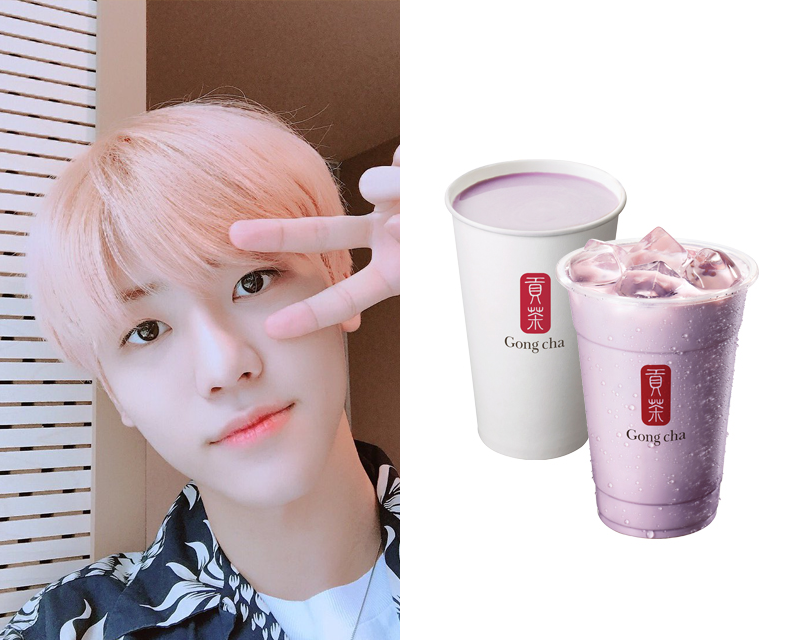 貢茶芋頭奶茶飲品，糖度100