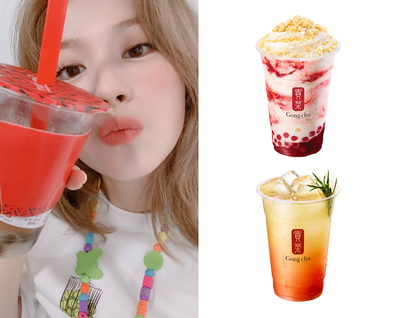 貢茶士多啤梨曲奇沙冰或西柚綠茶梳打或芒果 QQ