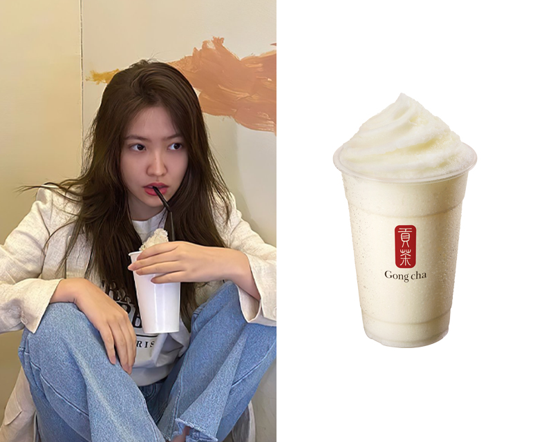 貢茶檸檬酸奶沙冰飲品