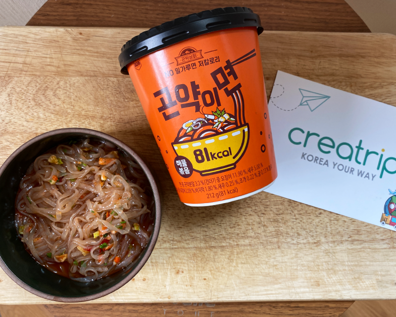  Mì konjac (vị hải sản xào)- thực phẩm giảm cân Hàn Quốc