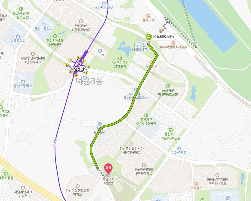 韓國京畿道河南博物館的建築外觀，展示了現代與傳統結合的建築風格。