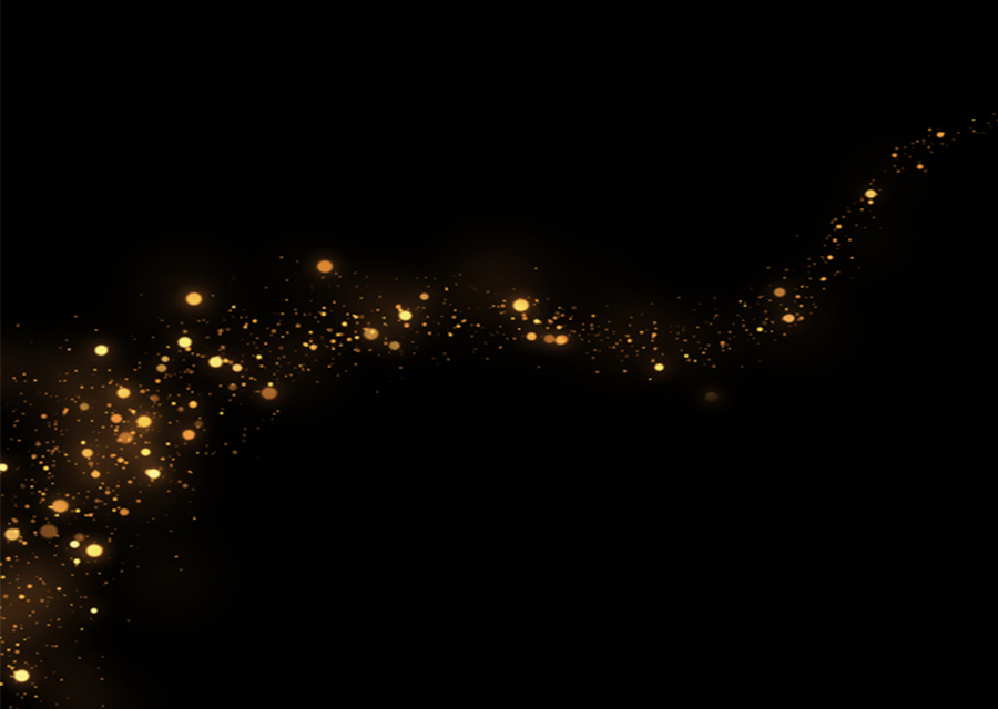 Galaxy gold sparkles