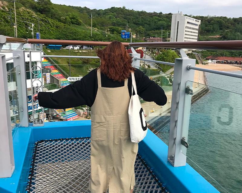 Mokpo Skywalk photo zone netting