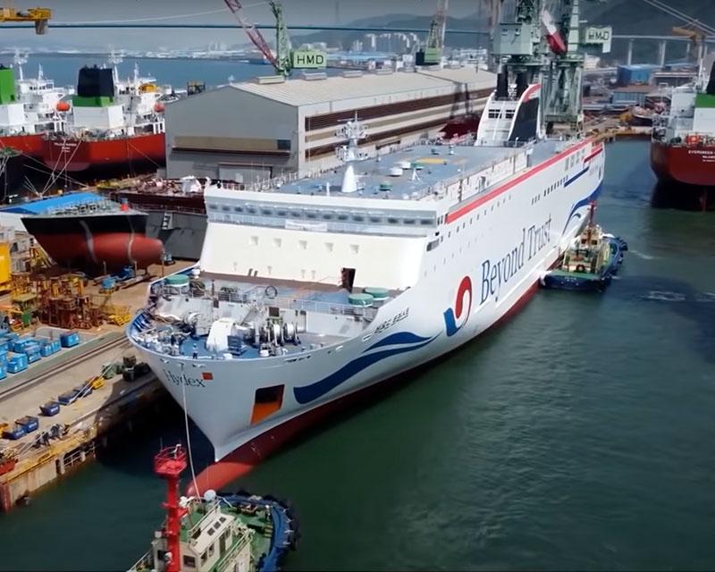 เรือลำใหม่ของบริษัทชองแฮจิน