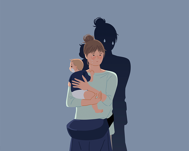 moms in Korea taking care of babies