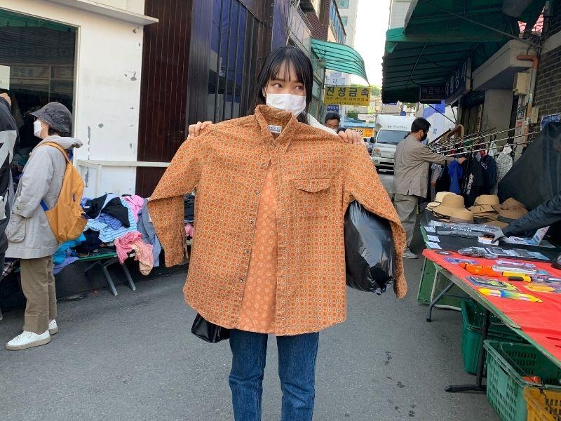 BTS V and Jin brown shirt