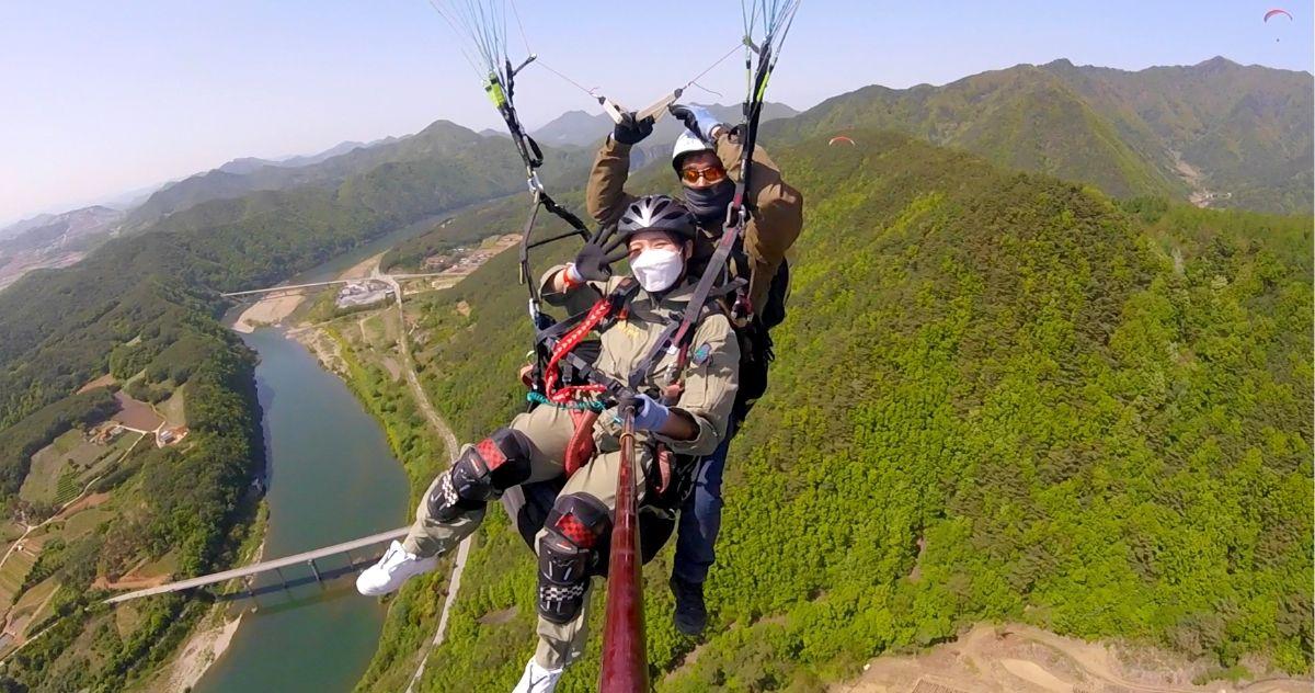 Review trải nghiệm dù lượn (paragliding) siêu thú vị ở Danyang, Hàn Quốc