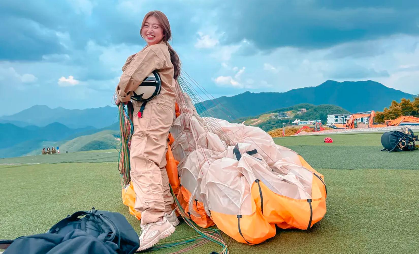 CAFE SANN: Trải nghiệm dù lượn thích nhất Danyang, Hàn Quốc