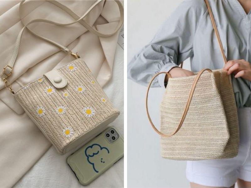 túi cói hot hàn quốc