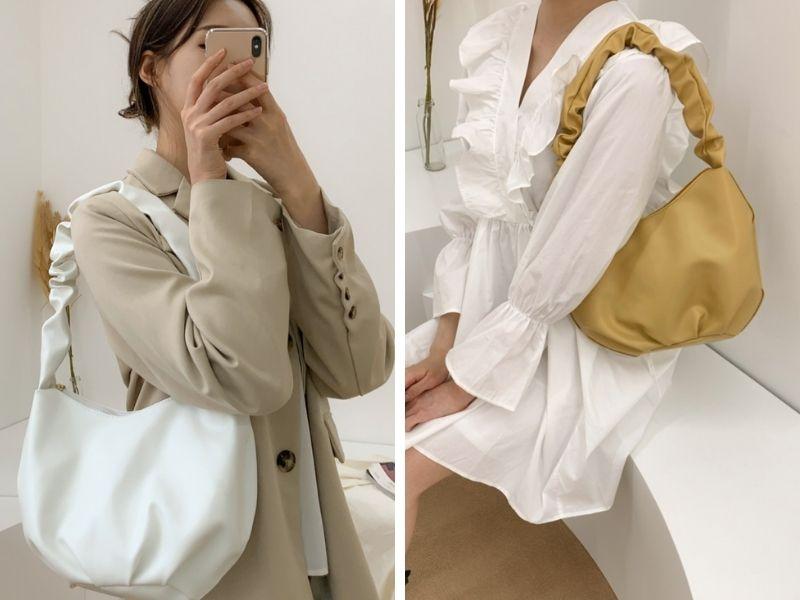 túi lòng dồi mẫu túi xách đang là xu hướng ở Hàn