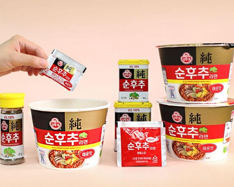 มาม่าเกาหลี รามยอนพริกไทย รสเผ็ด(오뚜기 순후추라면 매운맛)