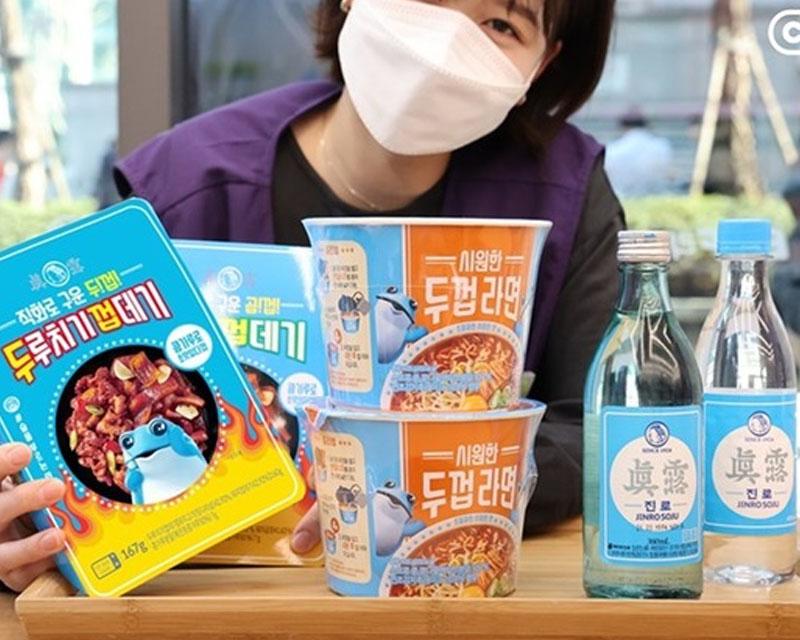 มาม่าเกาหลี จินโร ทูกอบรามยอน (진로 사원한 두껍라면)