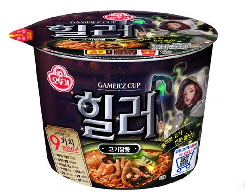 มาม่าเกาหลี รามยอนจัมปงสูตรฮิลเลอร์ GAMER'Z CUP (오뚜기 게이머즈컵 힐러 고기짬뽕)
