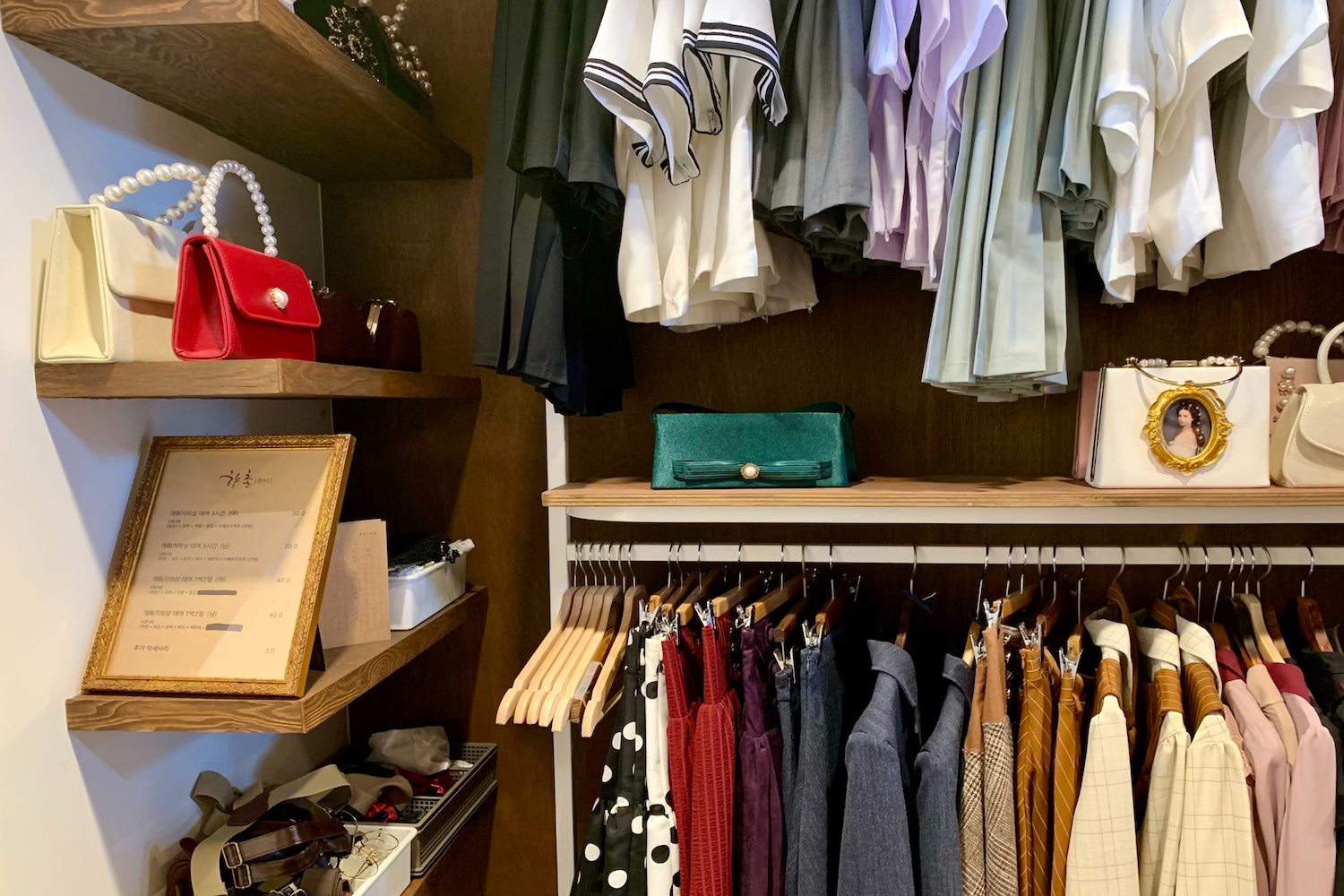boutique for clothes at Cafe Hyangchon Daegu
