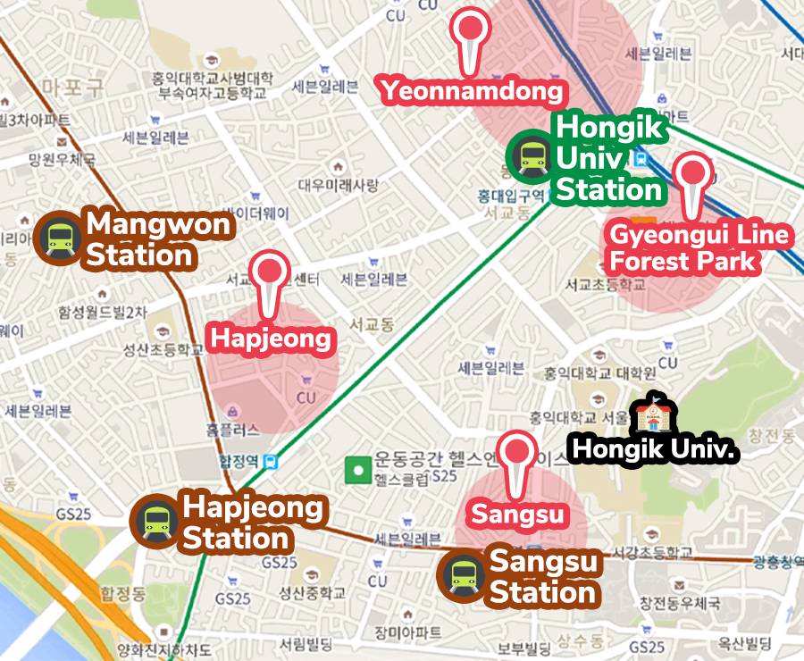 韓国文化、ホンデ、弘大、若者の街、文化の街、韓国旅行