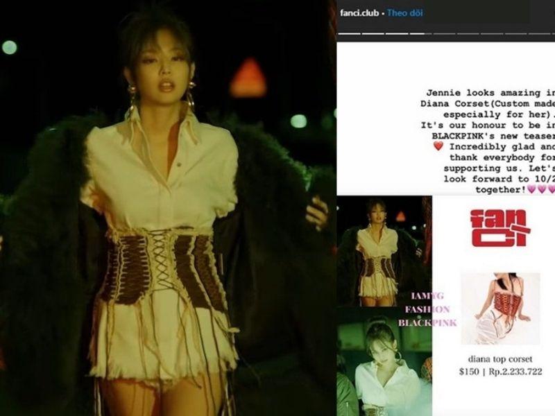 Blackpink Jennie mặc áo thương hiệu việt