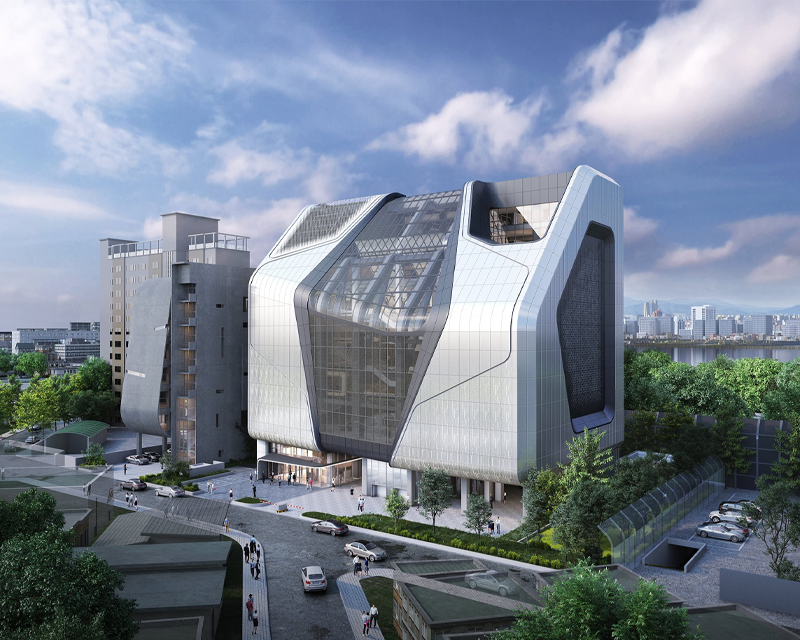 YG Entertainment building at Hapjeong