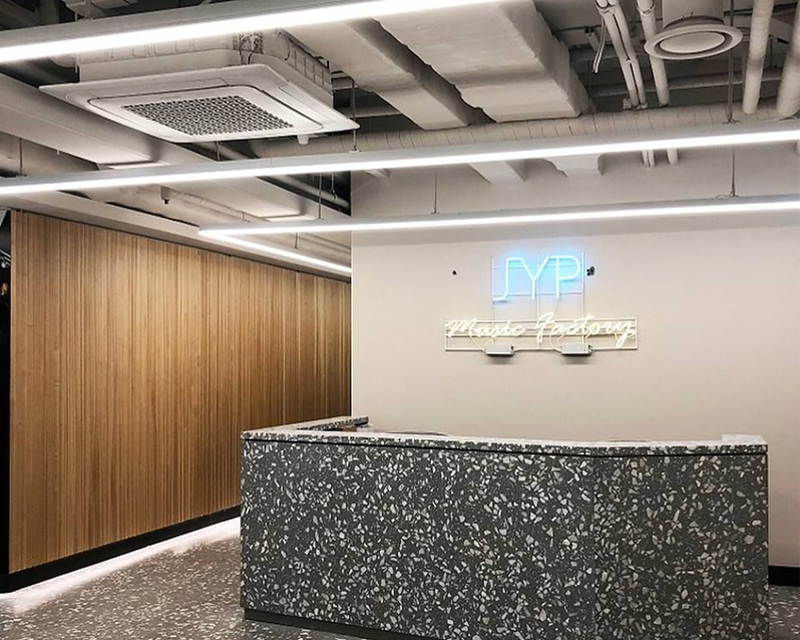 JYP Entertainment company interior