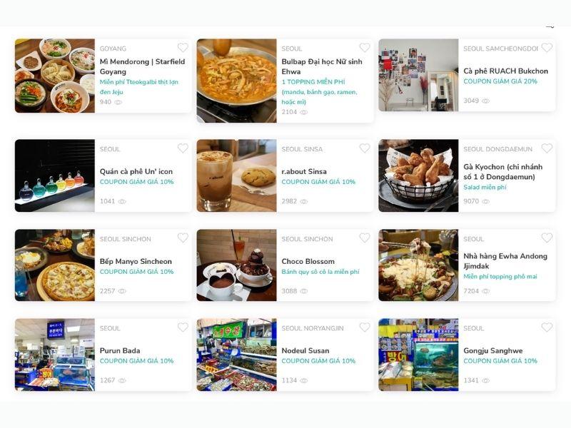  Đặt lịch hoặc nhận coupon của Creatrip