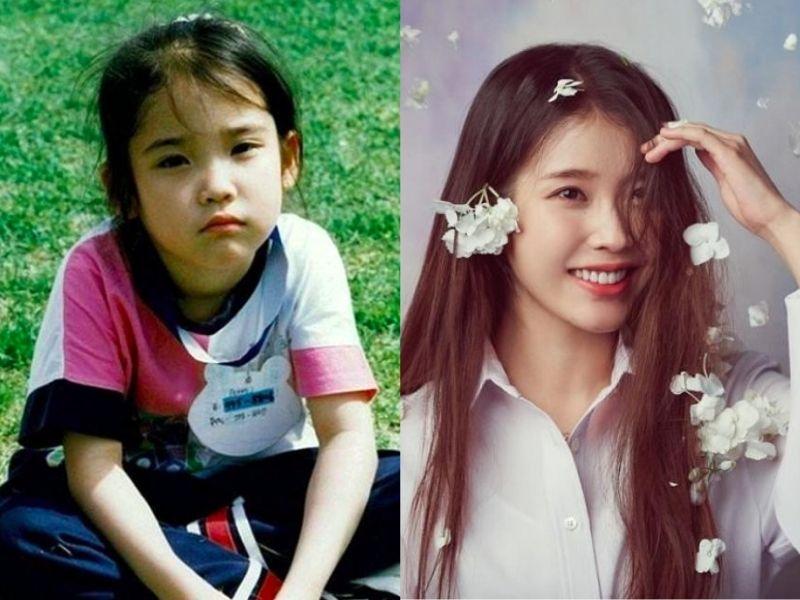 ảnh hồi bé của IU