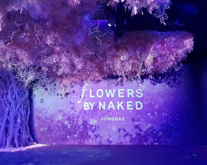 Cherry blossom garden exhibition at Flowers By Naked Hongdae