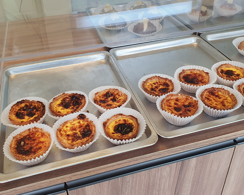 egg tarts on display at Hongdae Picniq