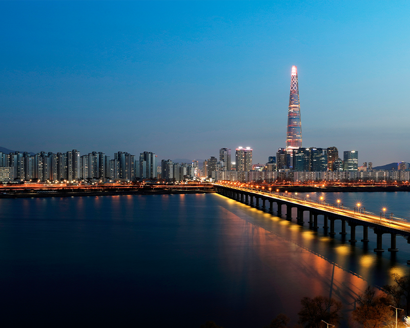 Bridge above the river Jamsil