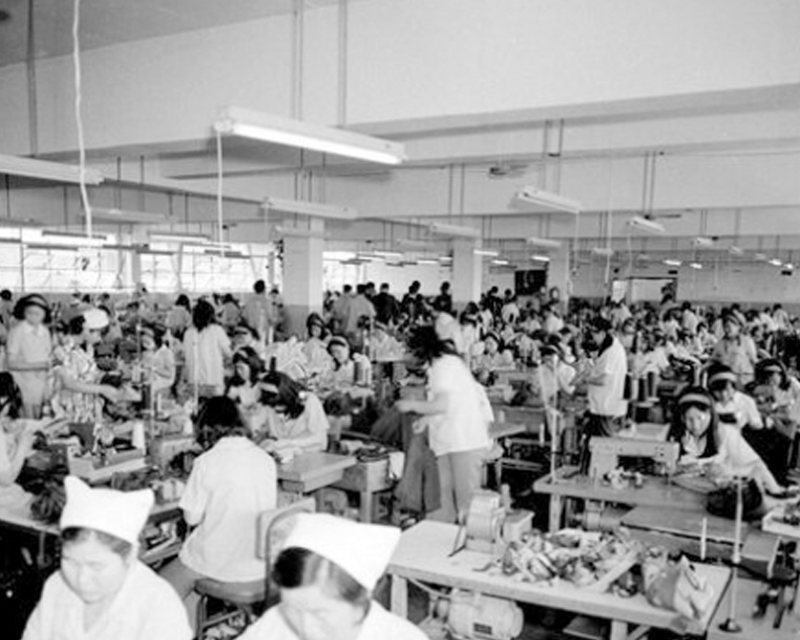 Guro Industrial Complex Koreans working at the sewing industry 