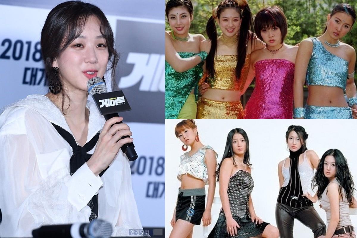 鄭麗媛穿著白色長袖，手持麥克風，是Chakra女團成員出身的演員。