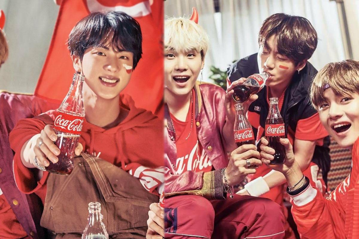BTS uống coca cola/ Nước giải khát có ga là 1 cách giảm cay của người Hàn