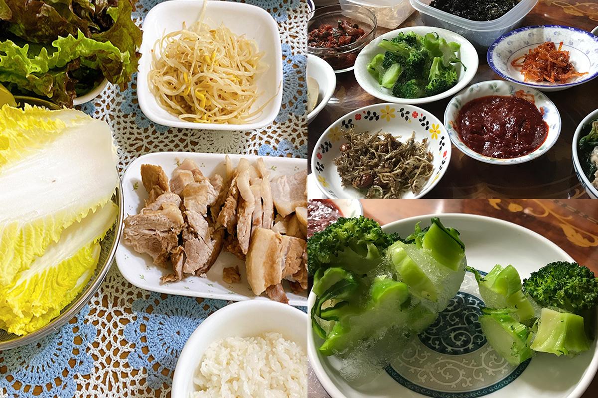 韓國冰鎮蔬菜，常搭配包飯醬或稍稍焯熟後食用的特別方式。