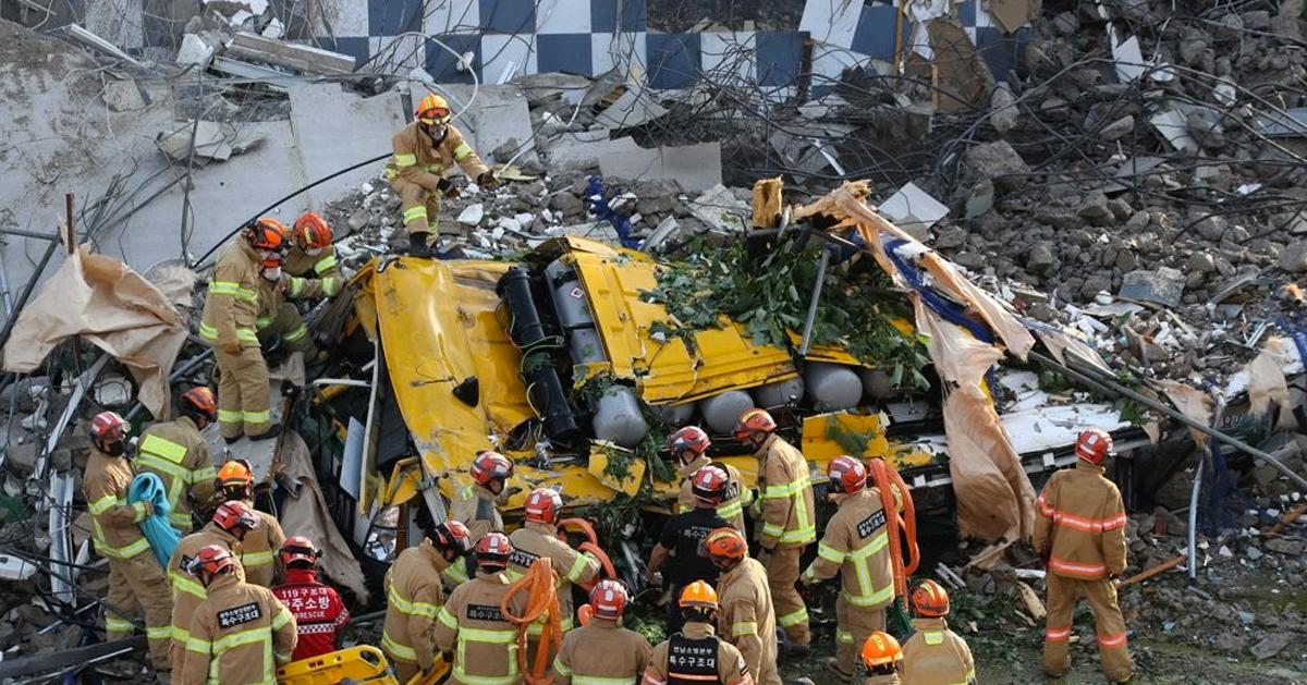 光州大楼倒塌酿9死