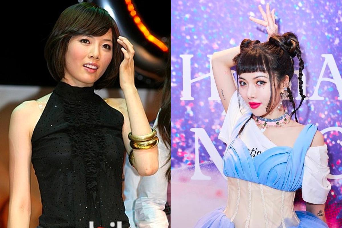 韓國偶像泫雅在活動中展示其性感與活力的風格。