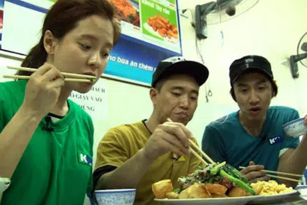 Running man Song Jihyo, Lee Kwang Soo, Gary ăn món Việt