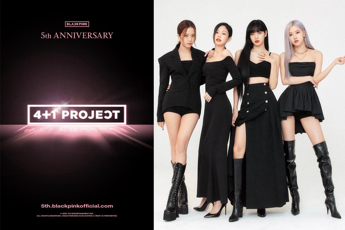 BLACKPINK 5週年活動 4+1 PROJECT 宣佈海報，激動人心的期待。